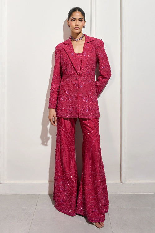 The Imperial Fuchsia Blazer Set