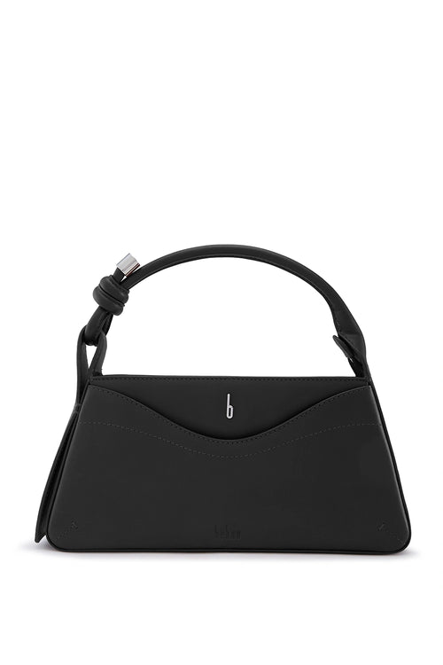 Melina Black Nappa Crossbody Bag