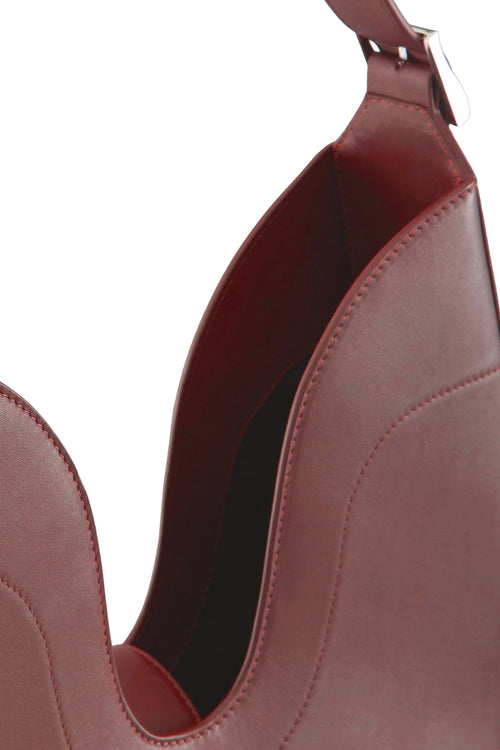 Melina Brick Nappa Shoulder Bag