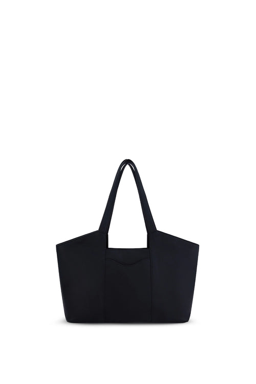 Melina Pebble Black Tote Bag