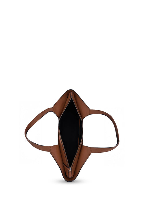 Melina Tan Black Combo Tote Bag