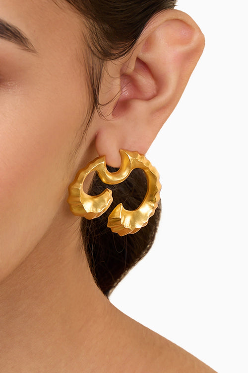Coral Wave Mini Studs