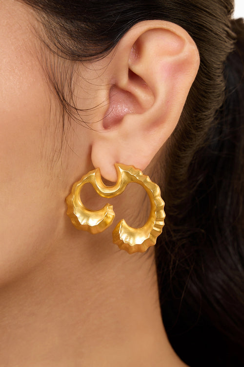 Coral Wave Large Studs