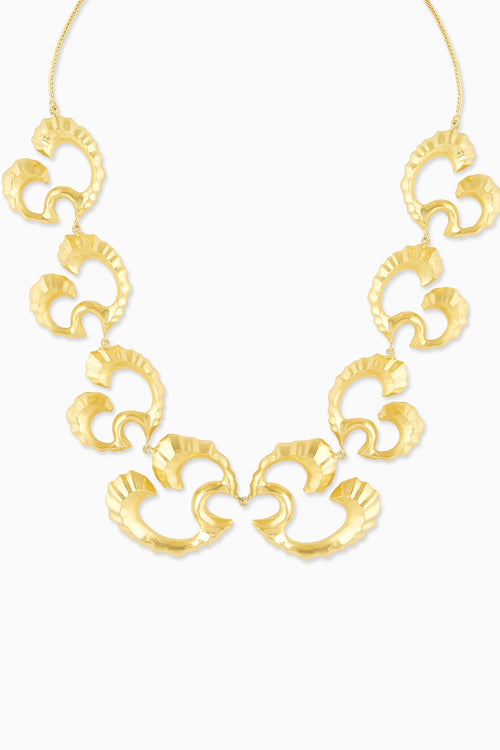 Bold Coral Statement Choker