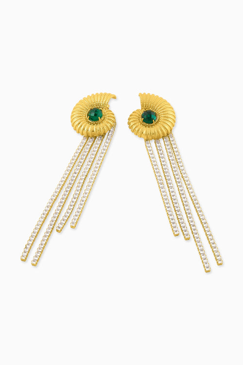 Shell Swarovski Danglers