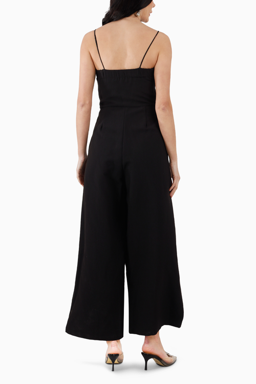 Black Bustier Jumpsuit
