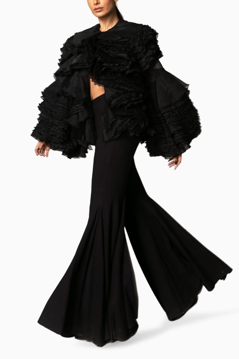 Buy Ruffled Jacket by Siddartha Tytler | The Sverve