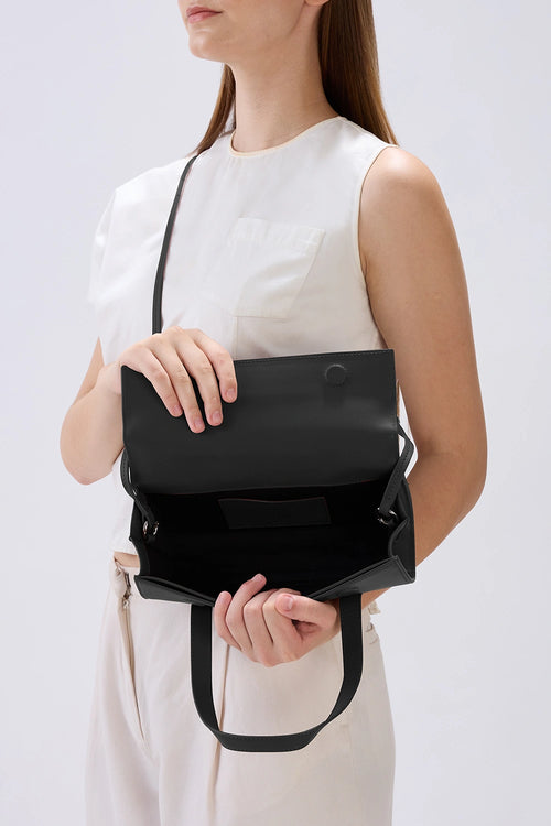 Michelle Nappa Black Mini Crossbody Bag