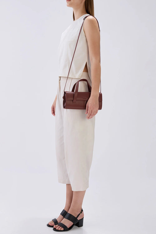 Michelle Mini Brick Nappa Crossbody Bag