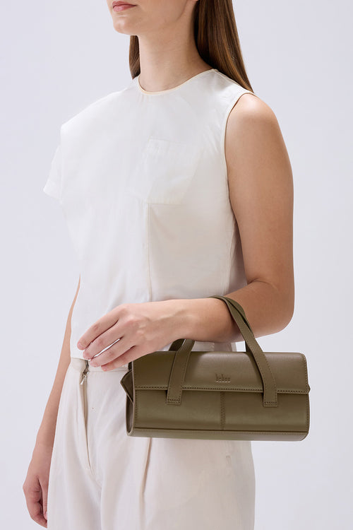 Michelle Nappa Wood Mini Crossbody Bag