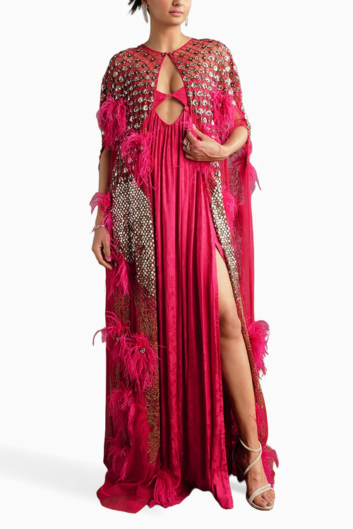 Midnight Dress with Cape