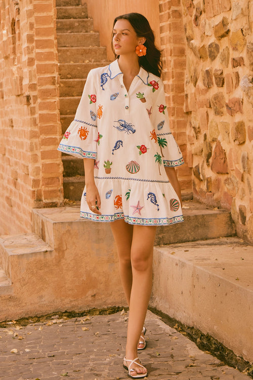 White Norah Dress