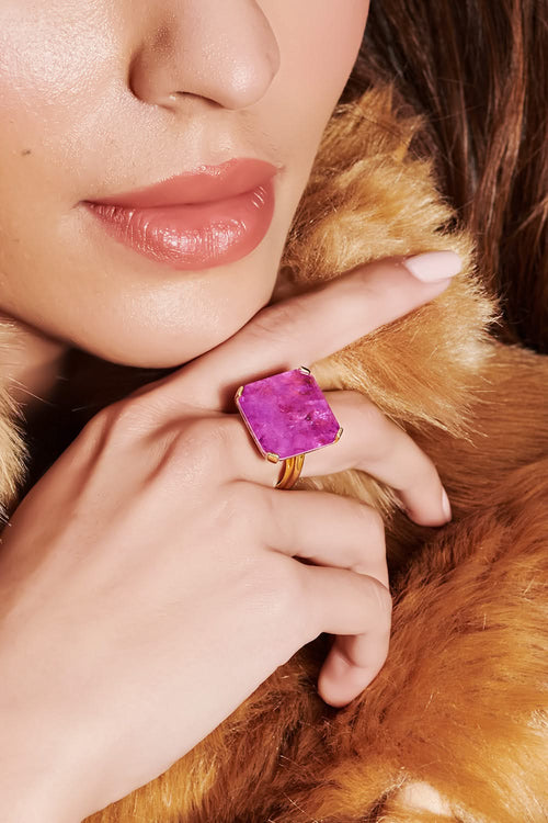 Geometric Oasis Ring