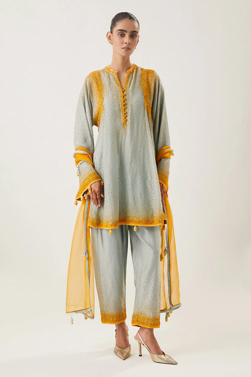 Nargis Powder Blue Kurta Set