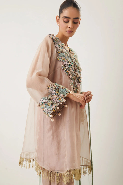 Zeenat Lilac Kurta Set