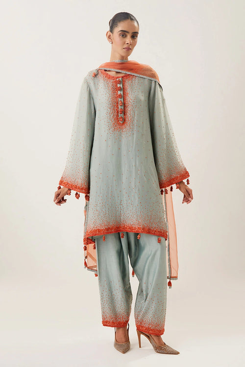 Meera Powder Blue Kurta Set