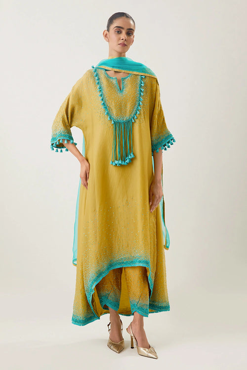 Ruhani Lemon Yellow Kurta Set