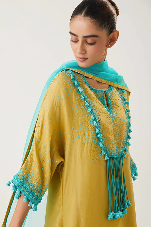 Ruhani Lemon Yellow Kurta Set