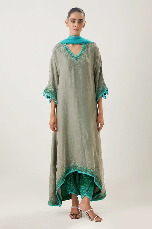 Ruhani Beige Kurta Set
