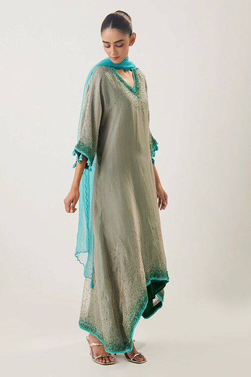 Ruhani Beige Kurta Set