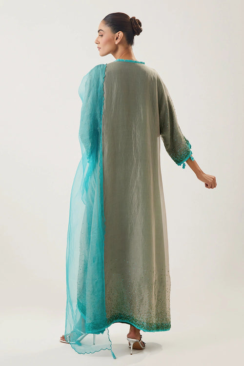 Ruhani Beige Kurta Set