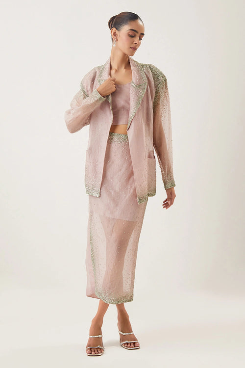 Laila Lilac Skirt Set