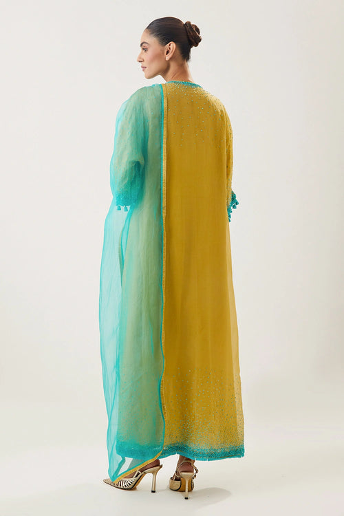 Ruhani Lemon Yellow Kurta Set