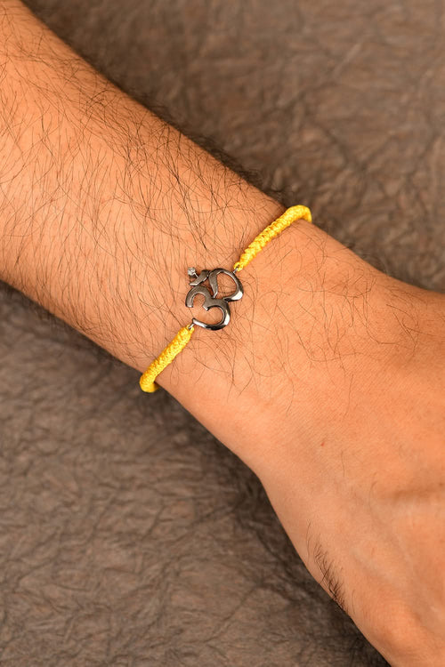 OM Cord Rakhi 14KT Gold Bracelet