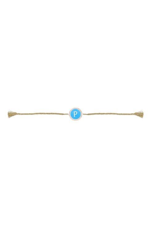 Personalised Enamel Diamond Cord Bracelet