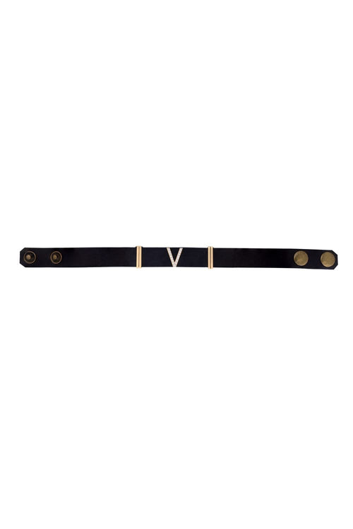 Personalised Diamond Leather Bracelet