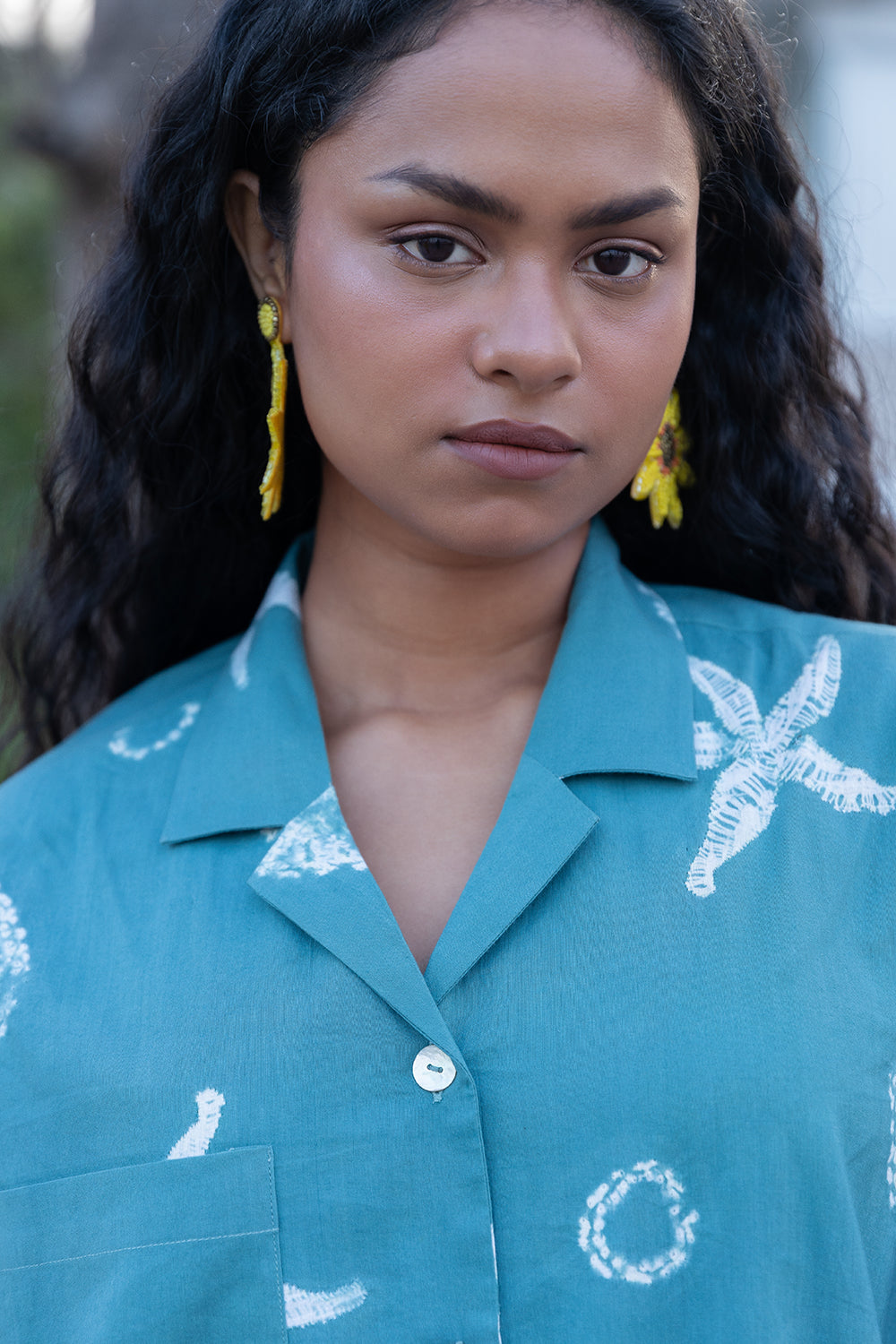 Seashell Camp Collar Shirt