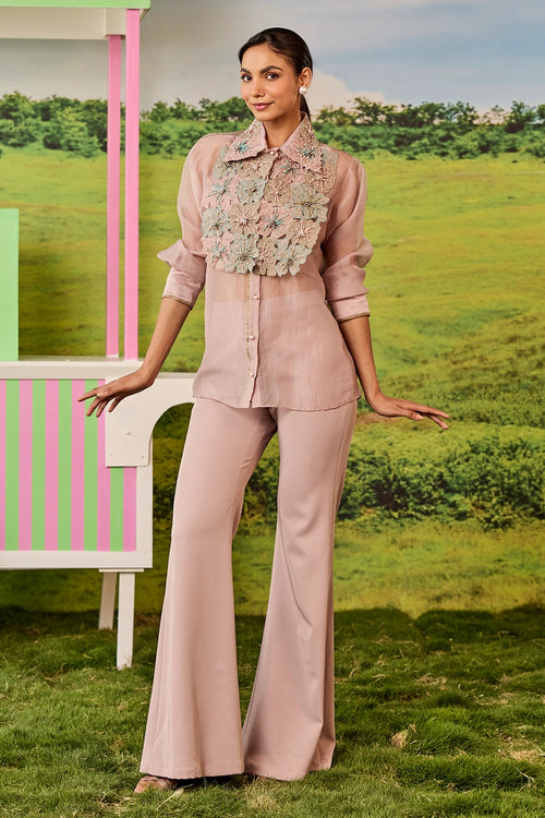 Rosewood Bib Shirt Roxy Co-ord Set