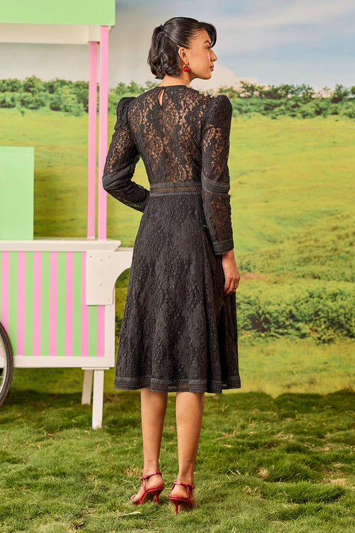 Black A Line Blaire Dress