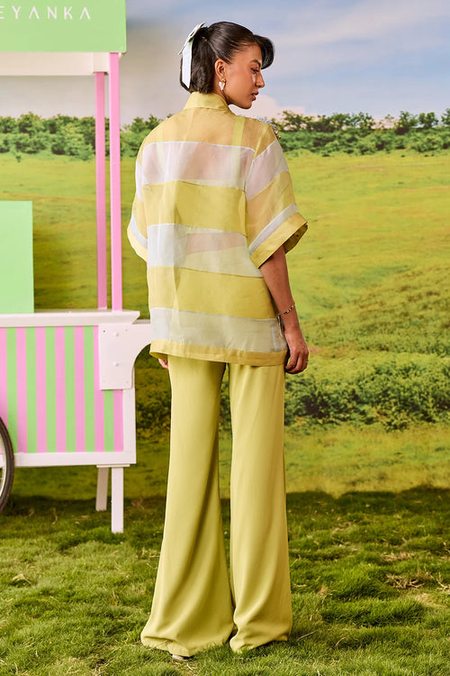 Blue And Lime Miu Miu Co-ord Set