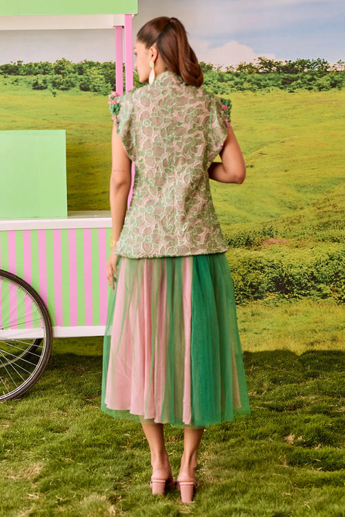 Coral And Jade Valentino Set