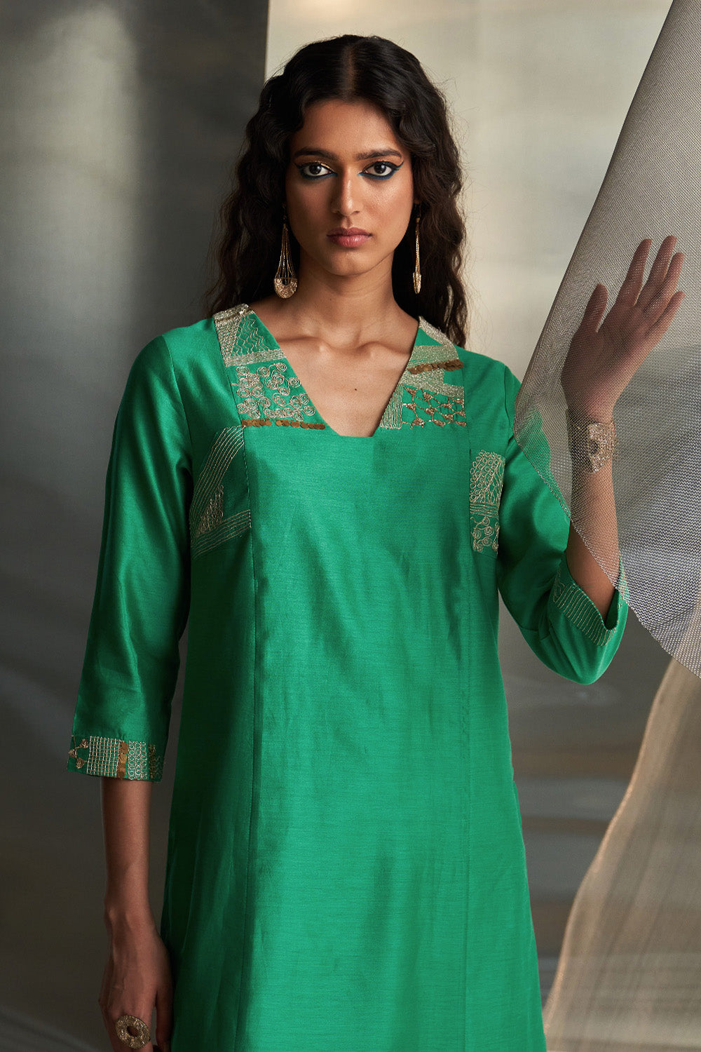 Lush Green Straight Kurta Set