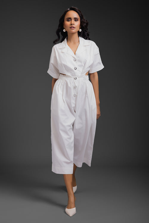 White Luminious Jumpsuit