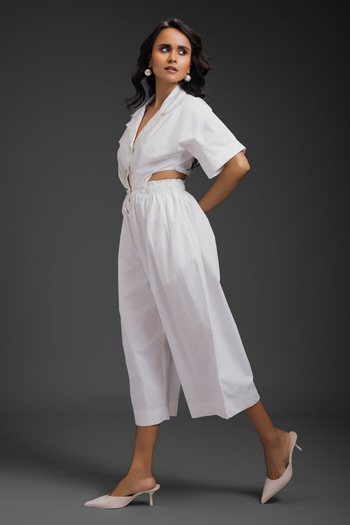 White Luminious Jumpsuit