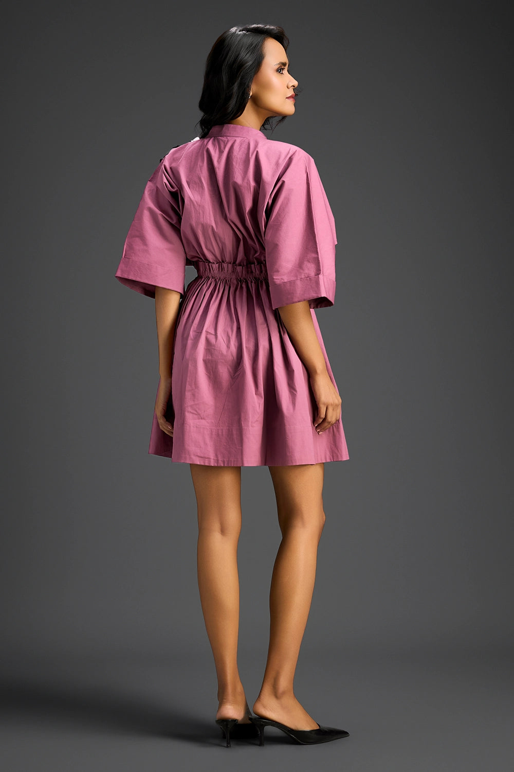 Pink Embroidered Dress