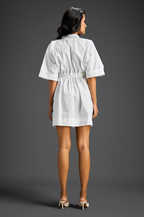 White Embroidered Dress