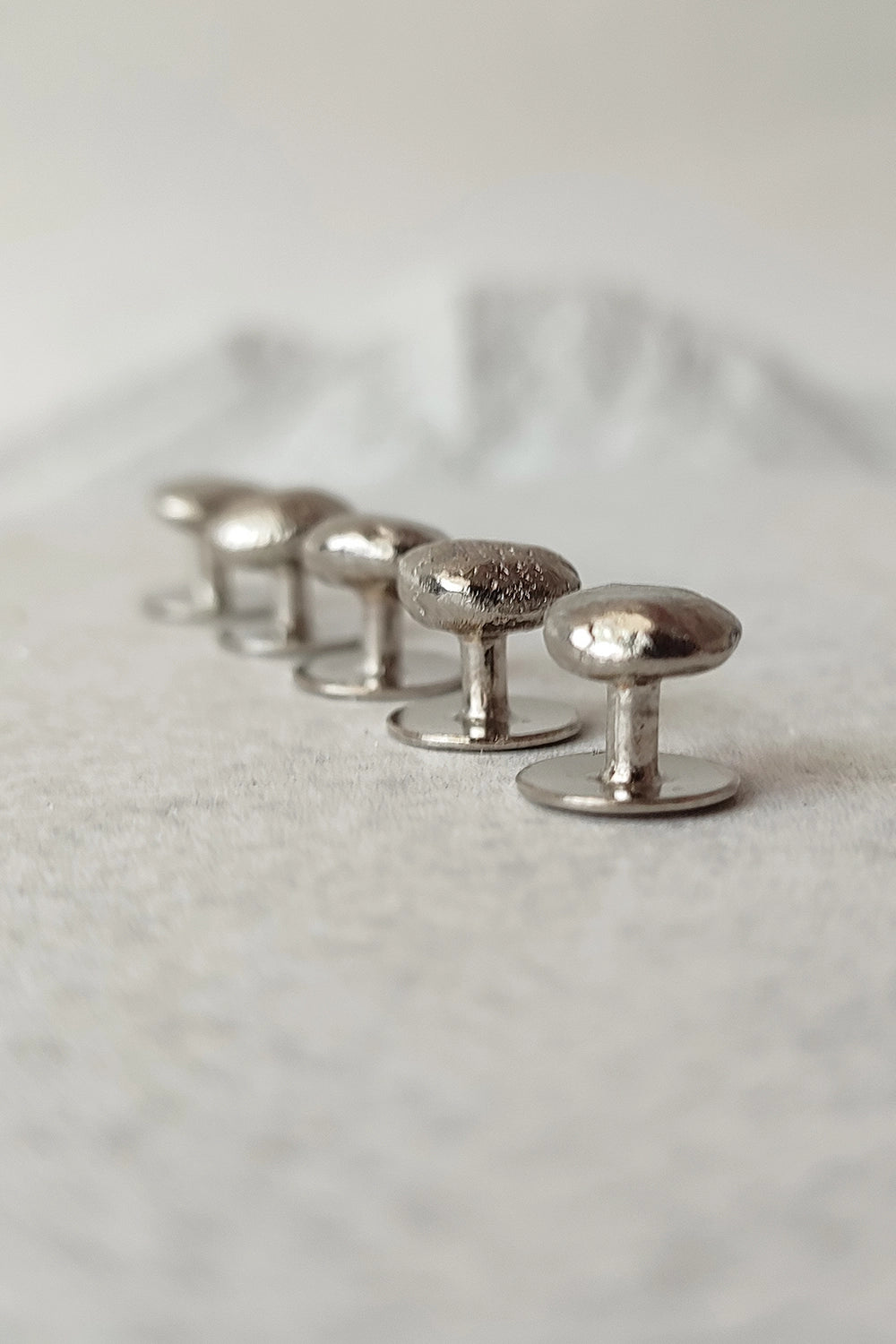 Iris Silver Button Set