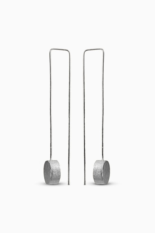Rolling Stone Silver Earrings