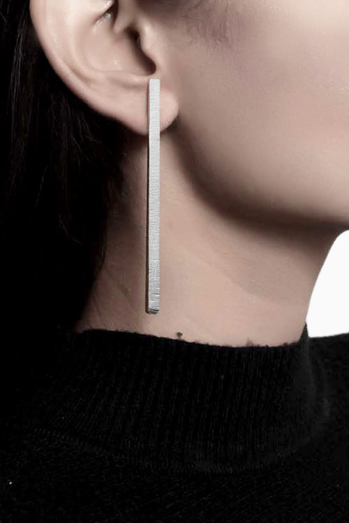 Less Is More Silver Earrings