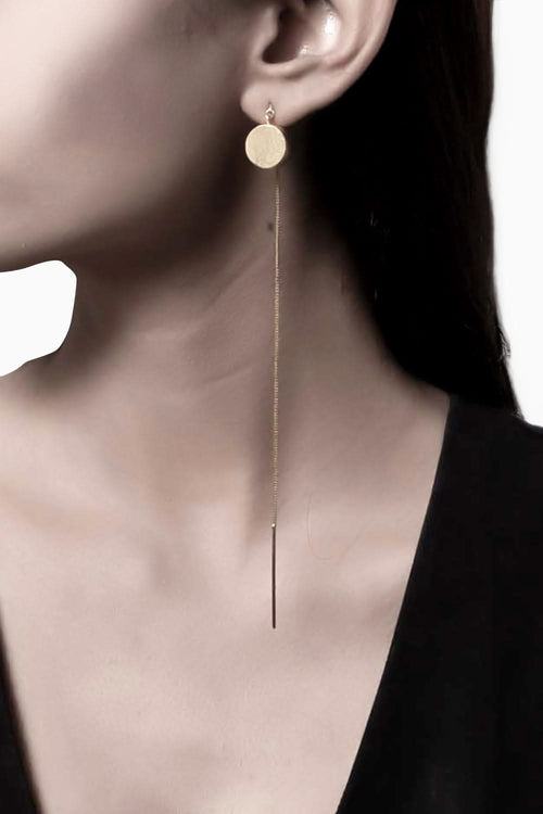 Shooting Moon Golden Earrings