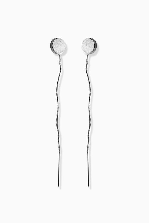 Shooting Moon Silver Earrings