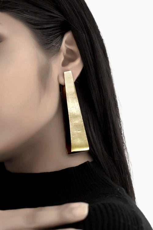 Clamp Golden Earrings