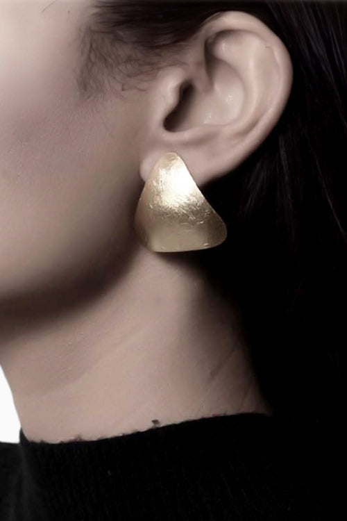 Triangle Duomo Golden Earrings