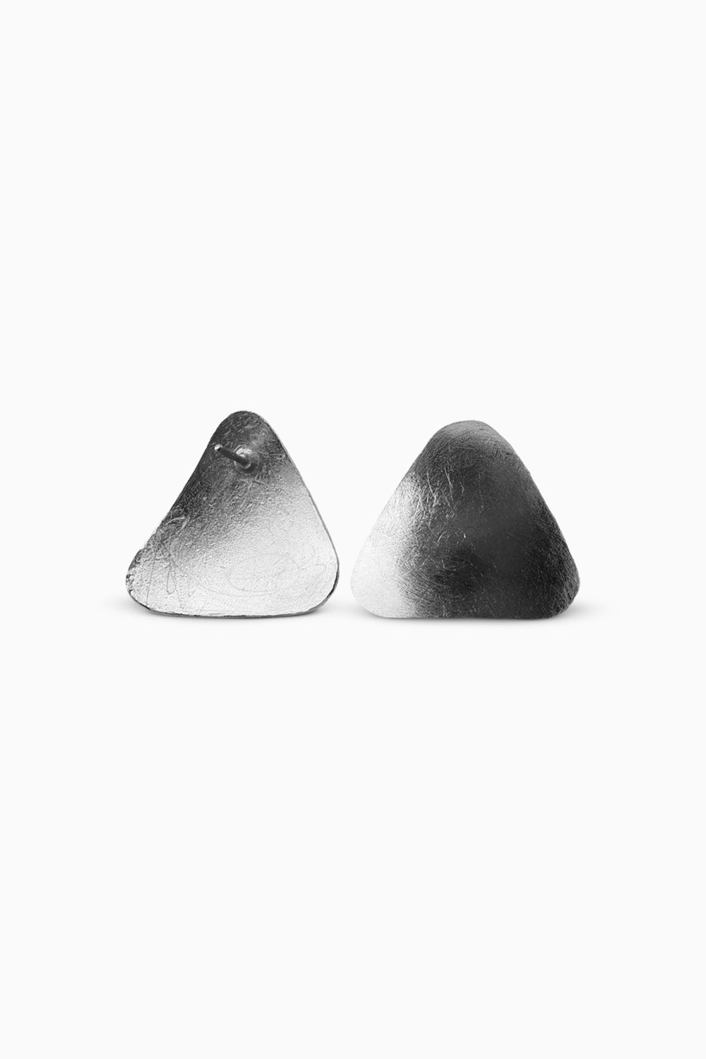 Triangle Duomo Silver Earrings