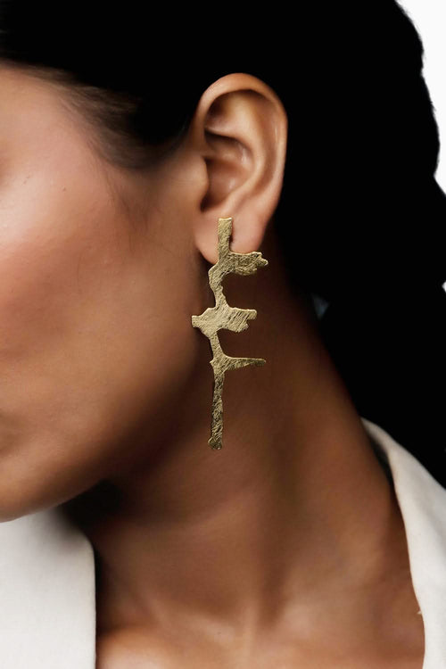Sans Titre Golden Earrings