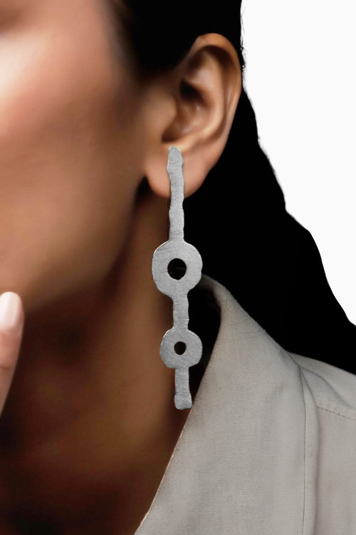 Lotura Silver Earrings